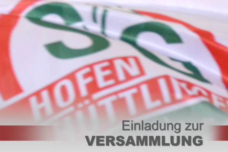 Einladung zur Versammlung